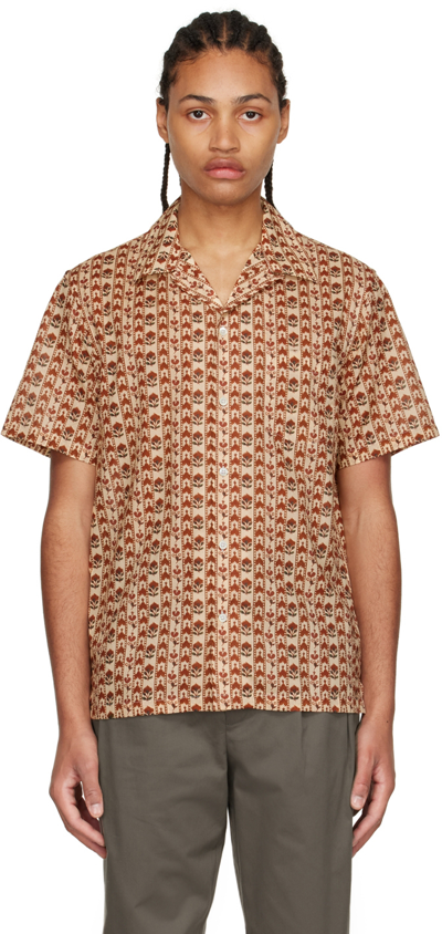 De Bonne Facture Beige Cotton Shirt In Paprika ModeSens