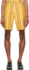 Theophilio Ssense Exclusive Orange Shorts In Yellow