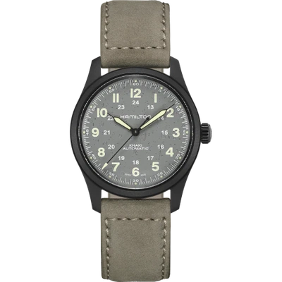 Hamilton Khaki Field Titanium Auto In Grey