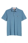 Ted Baker Tortila Slim Fit Tipped Pocket Polo In Light Blue