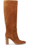 GIANVITO ROSSI 80 SUEDE KNEE BOOTS