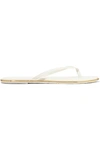 Tkees Foundations Gloss Patent-leather Flip Flops In White