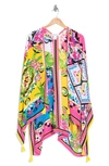 Nine West Tile Floral Print Topper In White