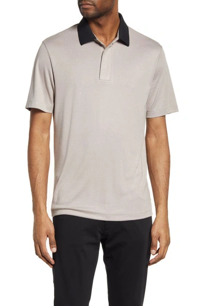 Theory Kayser Regular Fit Short Sleeve Polo In Tapir Multi
