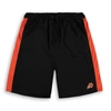 Fanatics Men's  Black, Orange Phoenix Suns Big And Tall Performance Shorts In Black