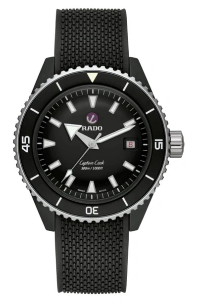 Rado Hyperchrome Captain Cook Watch, 43mm In Black