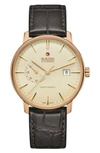 Rado Coupole Classic Power Reserve Watch, 41mm In Beige/black