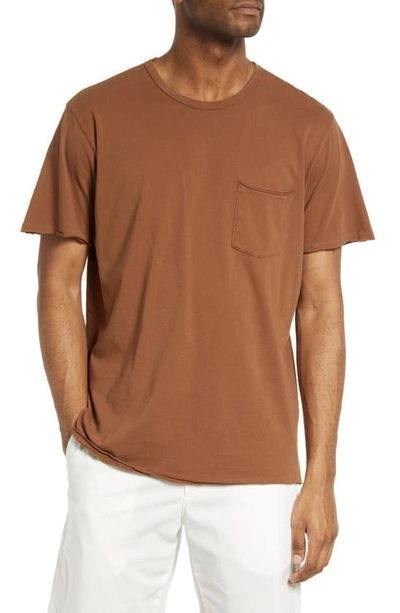 Rag & Bone Miles Organic Cotton-jersey T-shirt In Brown