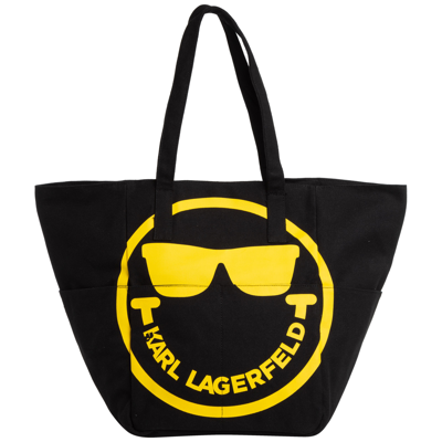 Karl Lagerfeld Women's Shoulder Bag   Karl X Smileyworld In Black
