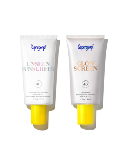 Supergoop 2-in-1 Beauty Booster Set Sunscreen Golden Hour / 1.7 Oz. !