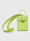 Boyy Bobby Tourist Leather Tote Crossbody Bag In Key Lime