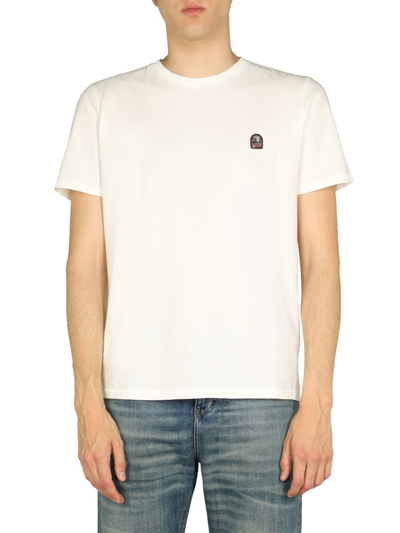 Parajumpers Logo-patch Crew Neck T-shirt In White