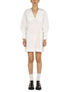 GANNI GANNI WOMEN'S WHITE OTHER MATERIALS DRESS,F6835151 36