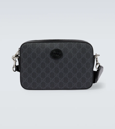 Gucci Gg Supreme Shoulder Bag In Black