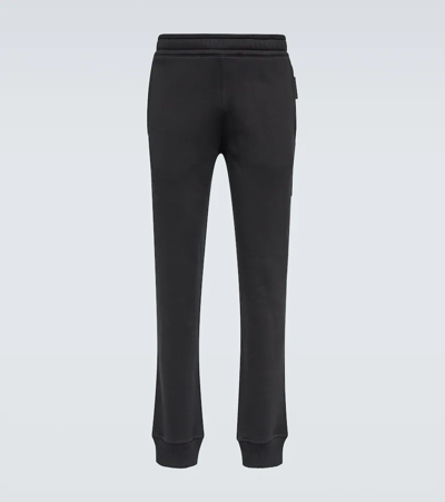 Burberry Stephan Cotton-blend Sweatpants In Black