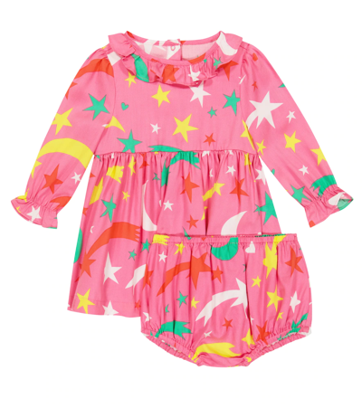 Stella Mccartney Baby Printed Dress And Bloomers Set In Pink