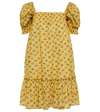 TORY BURCH FLORAL SHIRRED COTTON DRESS