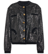 Blazé Milano Sequin-embellished Single-breasted Jacket In Nero