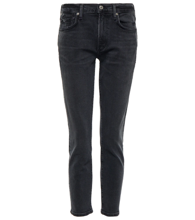 Citizens Of Humanity Ella Mid-rise Cropped Slim Jeans In Multi