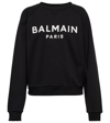 BALMAIN LOGO COTTON JERSEY SWEATSHIRT