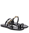 Totême The Double Clasp Flat Black Croco