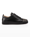 CHRISTIAN LOUBOUTIN MEN'S LOUIS JUNIOR SPIKED LOW-TOP SNEAKERS