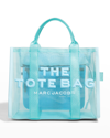 The Marc Jacobs The Mesh Small Traveler Tote Bag In Pale Blue