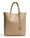 Saint Laurent Ysl Toy Shopping Tote Bag In Dark Beige