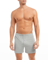 2(x)ist Men's Dream Cotton-stretch Knit Boxer In Gray Heather