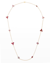 ALEXANDER LAUT YELLOW GOLD SAPPHIRE, RUBY AND DIAMOND NECKLACE