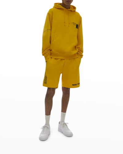Helmut Lang Men's Ny 3 Logo Shorts In Taxi Ylw
