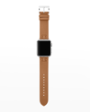 Tory Burch Mcgraw Band For Apple Watch®, Luggage Leather, 42 Mm - 44 Mm In Luggage