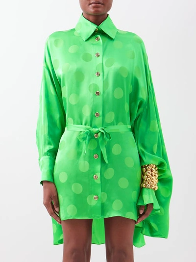 green emerald velvet dress NEW Zara Green Polka Dots Sleeveless Cami Camisole Midi Tank Wrap Dres   Brie