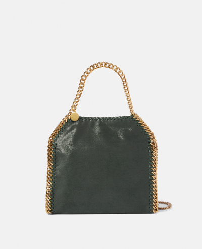 Stella Mccartney Falabella Mini Tote Bag In Pine Green