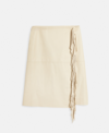 Stella Mccartney Beige Alter Mat Midi Skirt In Oat