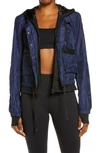 Blanc Noir Skyfall Hooded Aviator Jacket In Dress Blues Camo