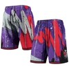 MITCHELL & NESS MITCHELL & NESS PURPLE TORONTO RAPTORS HARDWOOD CLASSICS 1998 HYPER HOOPS SWINGMAN SHORTS