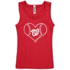 SOFT AS A GRAPE GIRLS YOUTH SOFT AS A GRAPE RED WASHINGTON NATIONALS COTTON TANK TOP