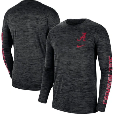 Nike Black Alabama Crimson Tide Velocity Legend Team Performance Long Sleeve T-shirt