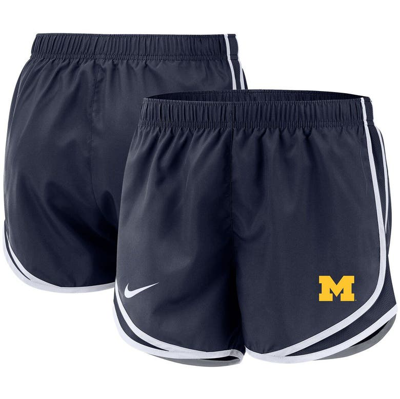 Nike Navy Michigan Wolverines Team Tempo Performance Shorts