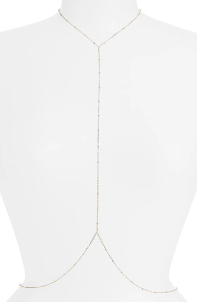 Vidakush Slim Body Chain In Silver