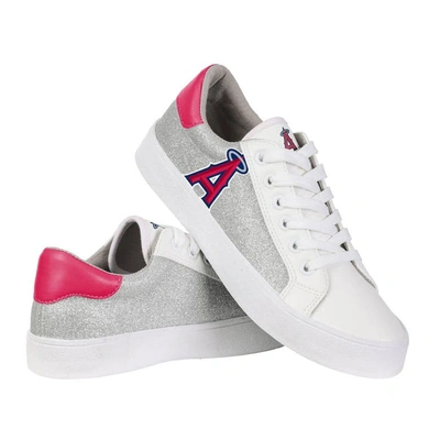 Foco Los Angeles Angels Glitter Sneakers In White