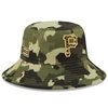 NEW ERA NEW ERA CAMO PITTSBURGH PIRATES 2022 ARMED FORCES DAY BUCKET HAT