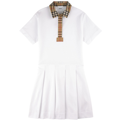 Burberry Sigrid Branded Polo Dress White