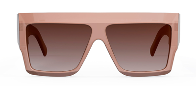 Celine Cl 40092 In 45f Flattop Sunglasses In Brown