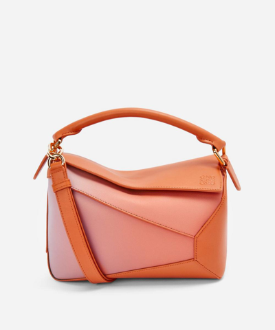 Loewe X Paula's Ibiza Small Puzzle Edge Degrade Leather Shoulder Bag In ...