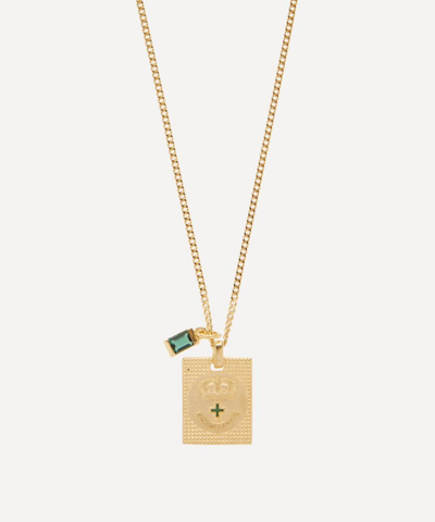 Miansai 14ct Gold Plated Vermeil Silver Lineage Quartz Pendant Necklace