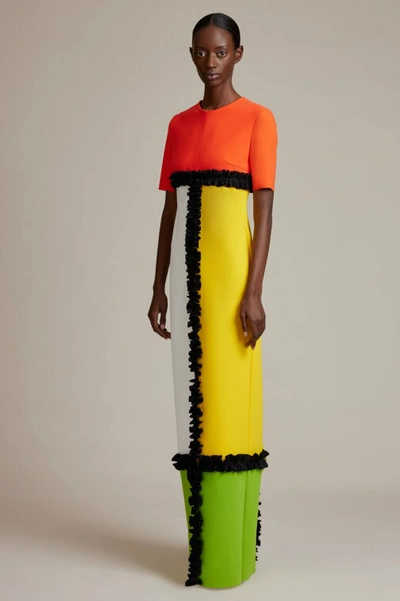 Mondrian Color-Block Gown