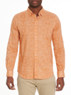 Robert Graham Harpswell Long Sleeve Button Down Shirt In Orange