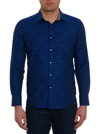 Robert Graham Bayview Long Sleeve Button Down Shirt In Navy